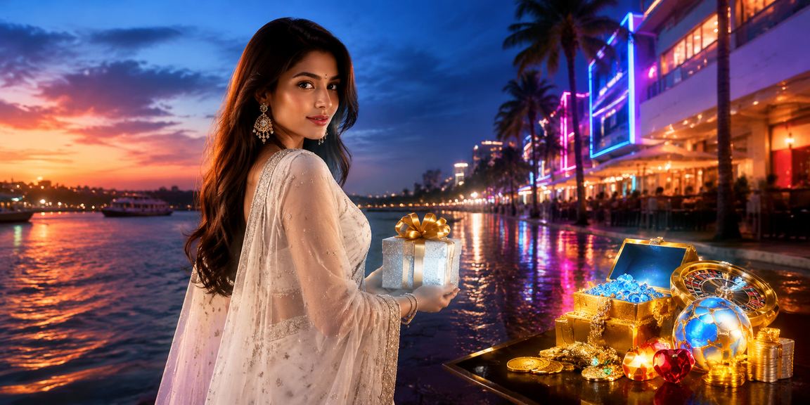 খুলনায় নিয়ন আলোয় বিনোদন কেন্দ্রে মোবাইলে vip apps ইনস্টল করছেন একজন ব্যবহারকারী